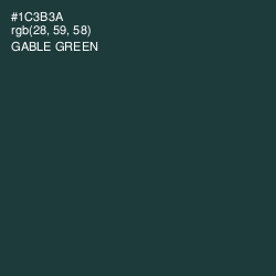 #1C3B3A - Gable Green Color Image