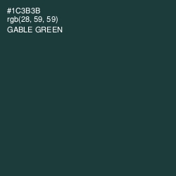 #1C3B3B - Gable Green Color Image