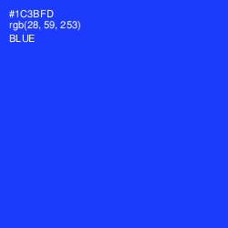 #1C3BFD - Blue Color Image