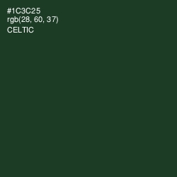 #1C3C25 - Celtic Color Image