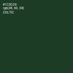 #1C3C26 - Celtic Color Image