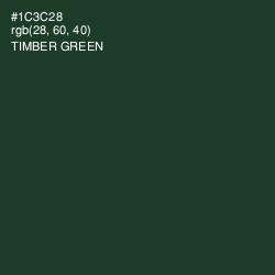 #1C3C28 - Timber Green Color Image
