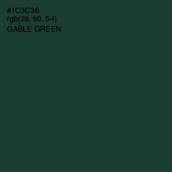 #1C3C36 - Gable Green Color Image