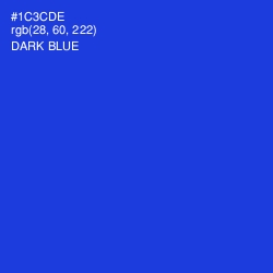 #1C3CDE - Dark Blue Color Image