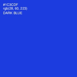 #1C3CDF - Dark Blue Color Image