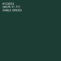 #1C3D33 - Gable Green Color Image
