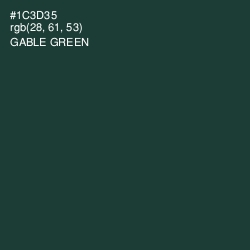 #1C3D35 - Gable Green Color Image