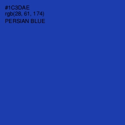 #1C3DAE - Persian Blue Color Image