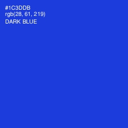 #1C3DDB - Dark Blue Color Image