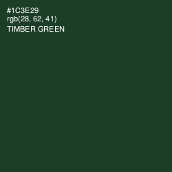 #1C3E29 - Timber Green Color Image