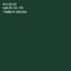 #1C3E2D - Timber Green Color Image