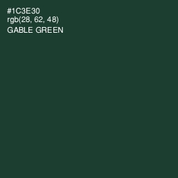 #1C3E30 - Gable Green Color Image