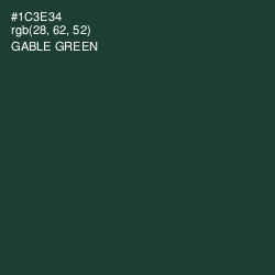 #1C3E34 - Gable Green Color Image