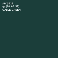 #1C3E3B - Gable Green Color Image