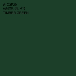 #1C3F29 - Timber Green Color Image