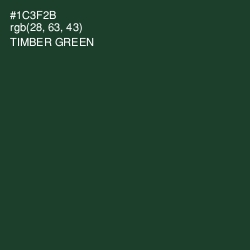 #1C3F2B - Timber Green Color Image