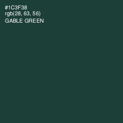 #1C3F38 - Gable Green Color Image