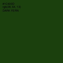 #1C400D - Dark Fern Color Image