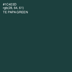 #1C403D - Te Papa Green Color Image