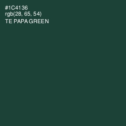 #1C4136 - Te Papa Green Color Image