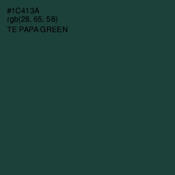 #1C413A - Te Papa Green Color Image