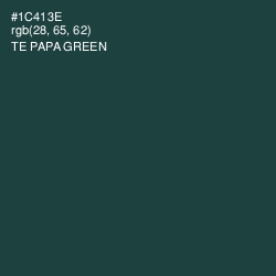#1C413E - Te Papa Green Color Image