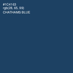 #1C4163 - Chathams Blue Color Image