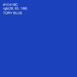 #1C41BC - Tory Blue Color Image