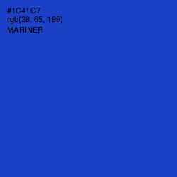 #1C41C7 - Mariner Color Image