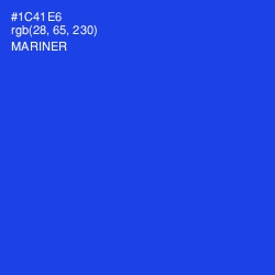 #1C41E6 - Mariner Color Image