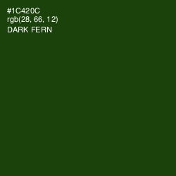 #1C420C - Dark Fern Color Image
