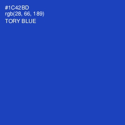 #1C42BD - Tory Blue Color Image