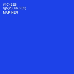 #1C42E8 - Mariner Color Image