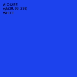 #1C42EE - Blue Ribbon Color Image