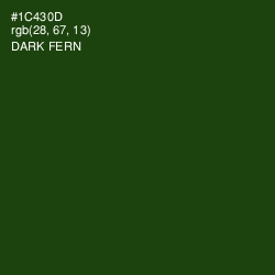 #1C430D - Dark Fern Color Image