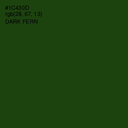 #1C430D - Dark Fern Color Image