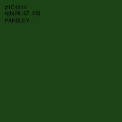 #1C4314 - Parsley Color Image