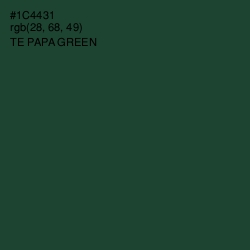 #1C4431 - Te Papa Green Color Image