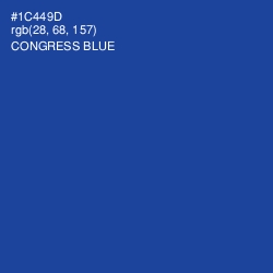 #1C449D - Congress Blue Color Image