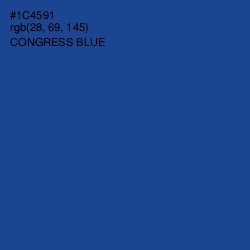 #1C4591 - Congress Blue Color Image