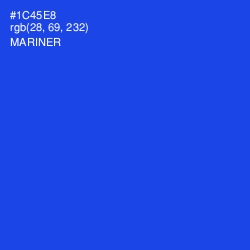 #1C45E8 - Mariner Color Image