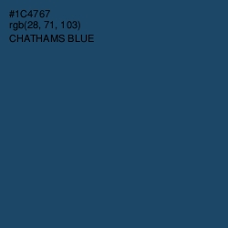 #1C4767 - Chathams Blue Color Image