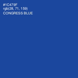 #1C479F - Congress Blue Color Image