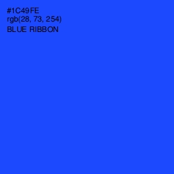 #1C49FE - Blue Ribbon Color Image