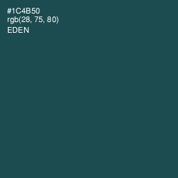 #1C4B50 - Eden Color Image