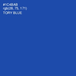 #1C4BAB - Tory Blue Color Image