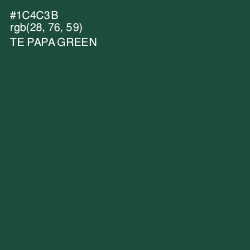 #1C4C3B - Te Papa Green Color Image