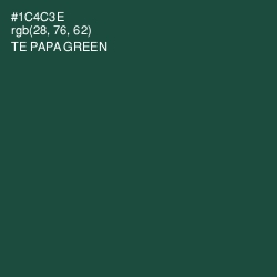 #1C4C3E - Te Papa Green Color Image