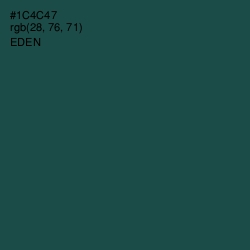 #1C4C47 - Eden Color Image