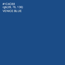 #1C4C88 - Venice Blue Color Image